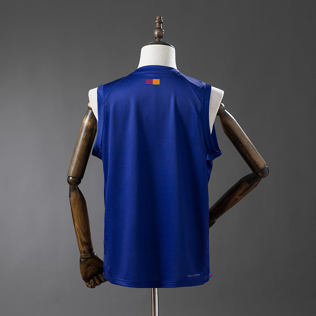 Camiseta FC Barcelona Local Roja y Gris 2025/26 - espalda