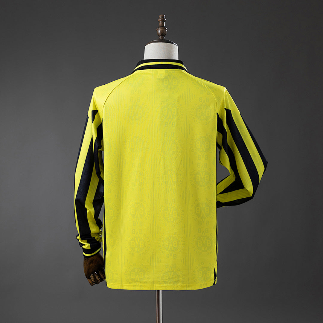 Camiseta Retro Borussia Dortmund Local Manga Larga 96/97 - espalda