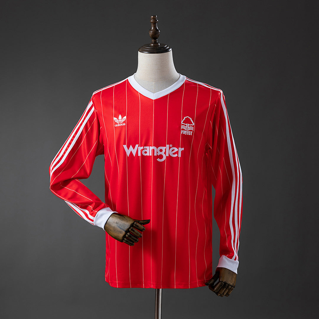 Camiseta Retro Nottingham Forest Visita Manga Larga 82/84 - frente