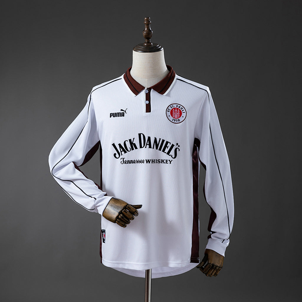 Camiseta Retro FC St. Pauli Local Manga Larga 99/00 - frente