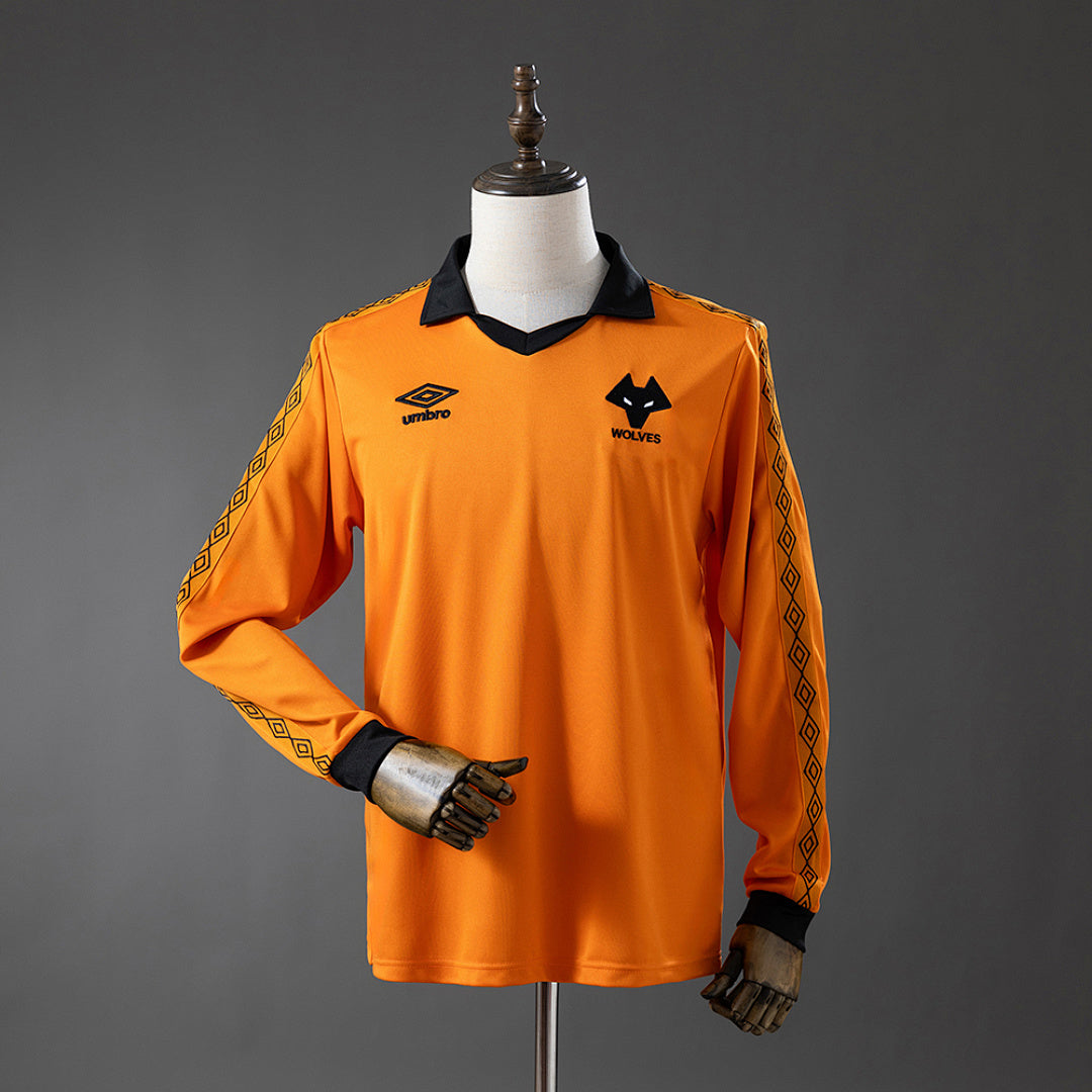 Camiseta Retro Wolverhampton Local Manga Larga 80/81 - frente