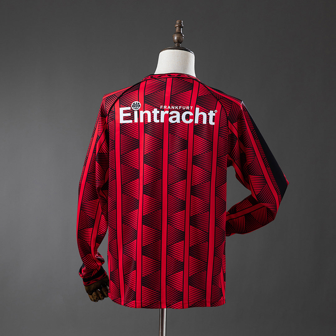Camiseta Retro Eintracht Frankfurt Local Manga Larga 95/96 - espalda