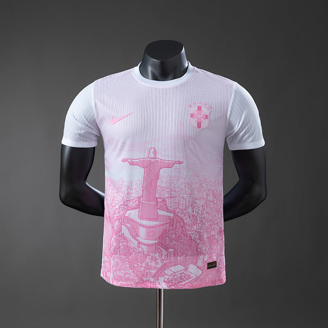 Camiseta Brasil Rosada Edición Especial 2025 Versión Jugador - frente