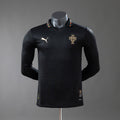 Camiseta Portugal Negra Edición Especial Manga Larga 2026 Versión Jugador - frente