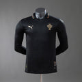 Camiseta Portugal Negra Edición Especial Manga Larga 2026 Versión Jugador — ENVÍO INMEDIATO (Cristiano Ronaldo) - Talla M - frente