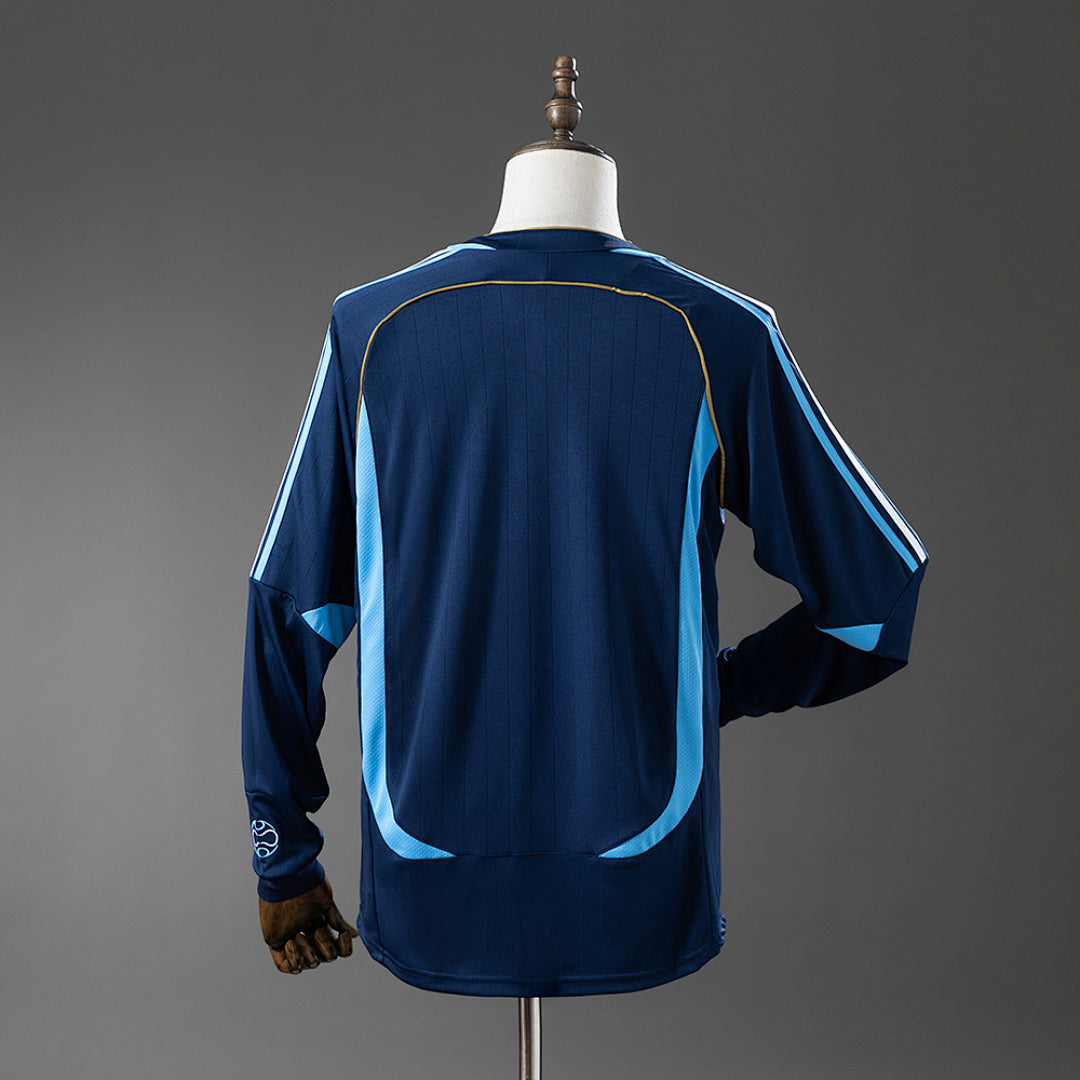 Camiseta Retro Argentina Visita Manga Larga 2006 - espalda