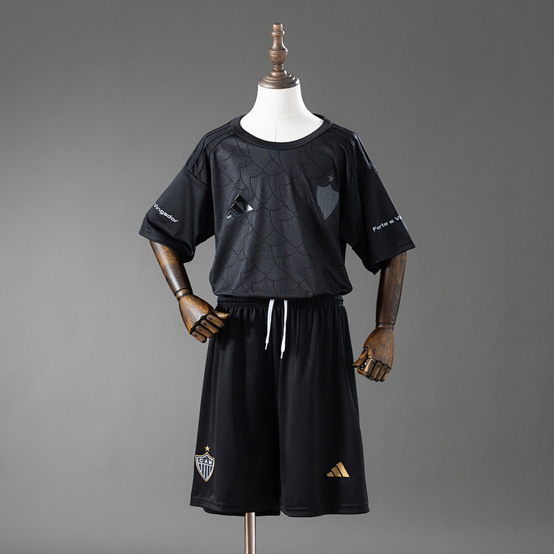 Conjunto Niños Atlético Mineiro Negra Edición Especial 2025/26 - frente