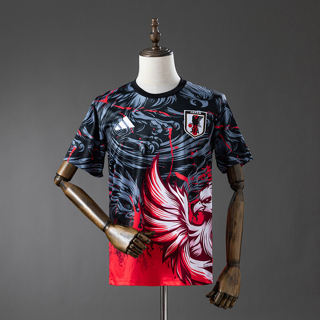Camiseta Japón Gris y Negra 2025/26 - frente