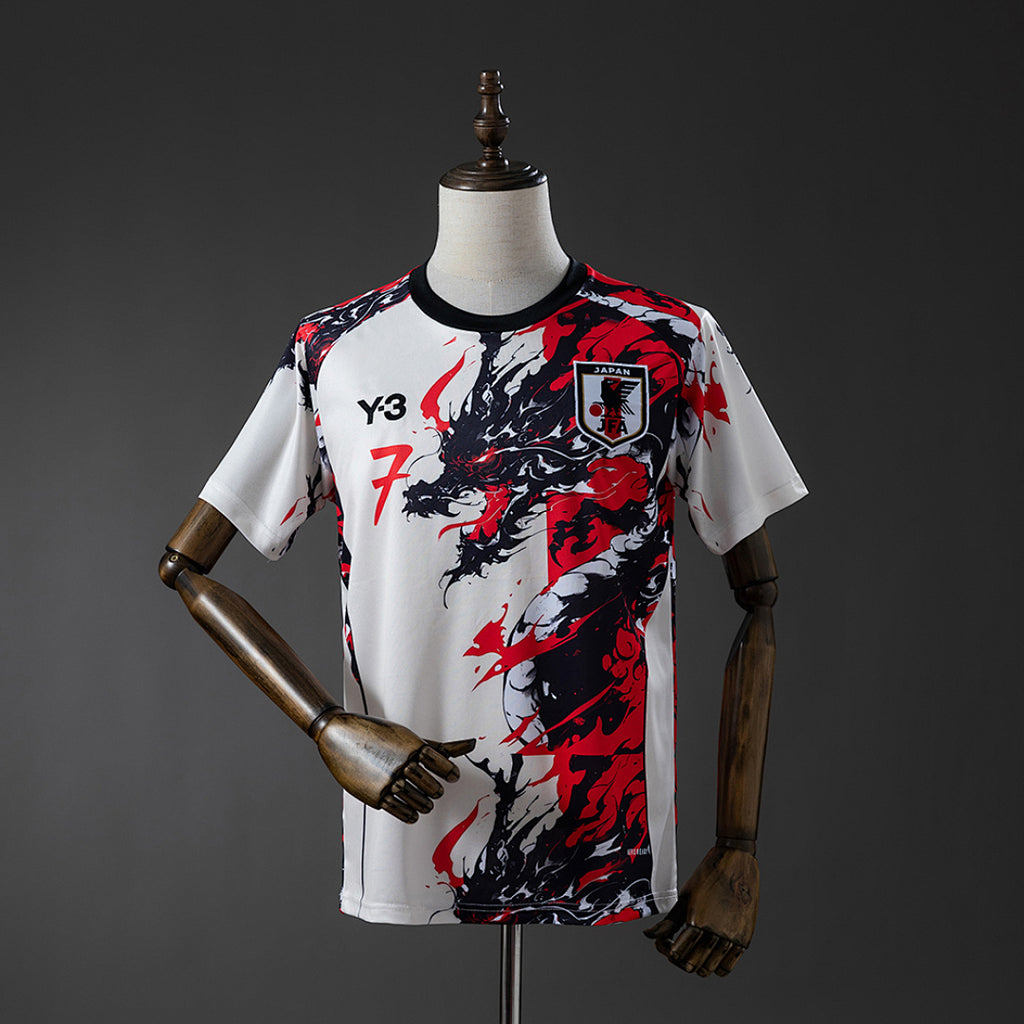 Camiseta Japón Negra y Gris Claro 2025/26 - frente