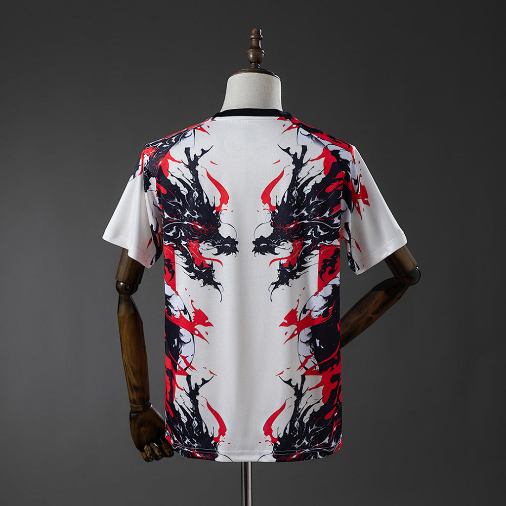 Camiseta Japón Negra y Gris Claro 2025/26 - espalda