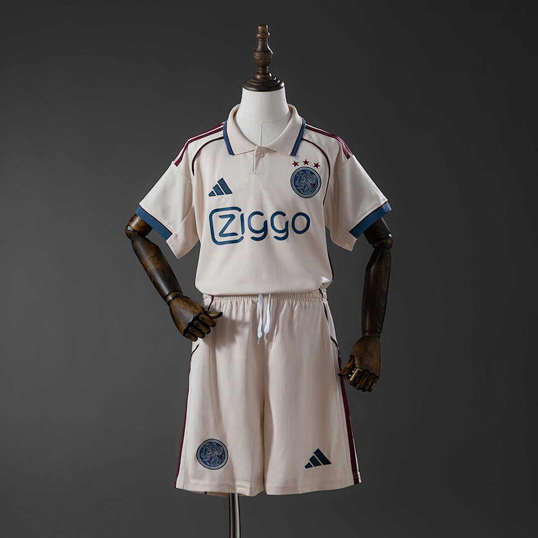 Conjunto Niños Ajax Tercera 2025/26 - frente