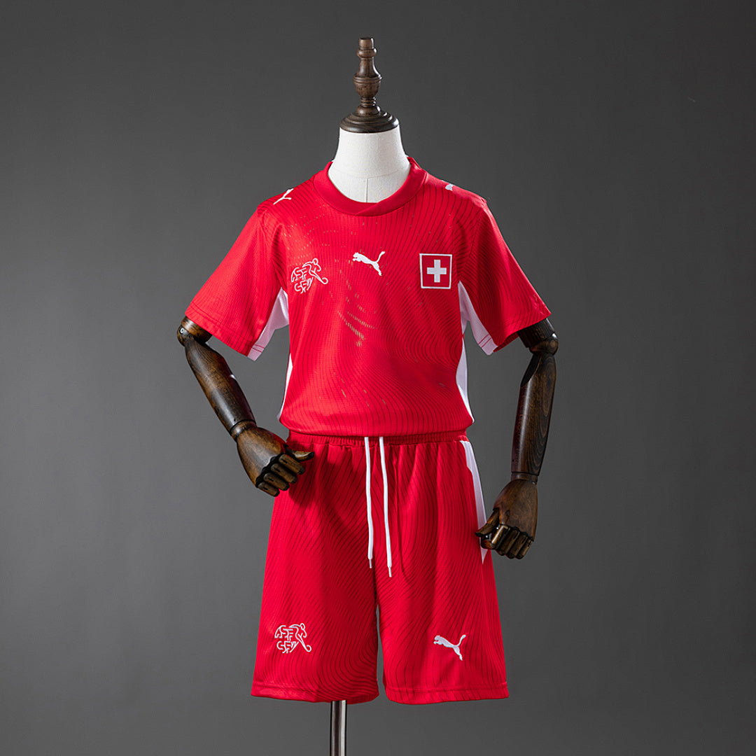 Conjunto Niños Suiza Local 2026 - frente