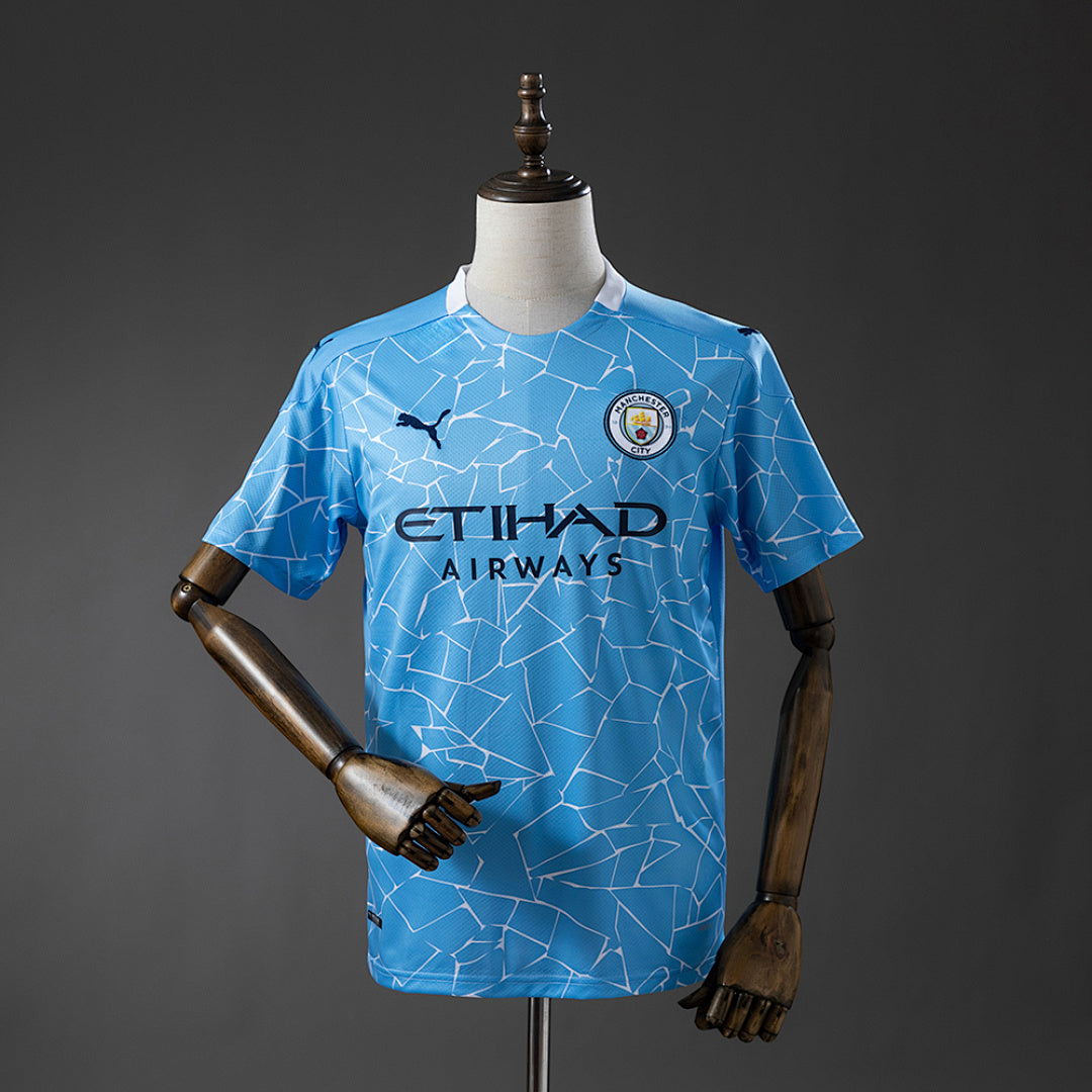Camiseta Retro Manchester City Local 20/21 - frente