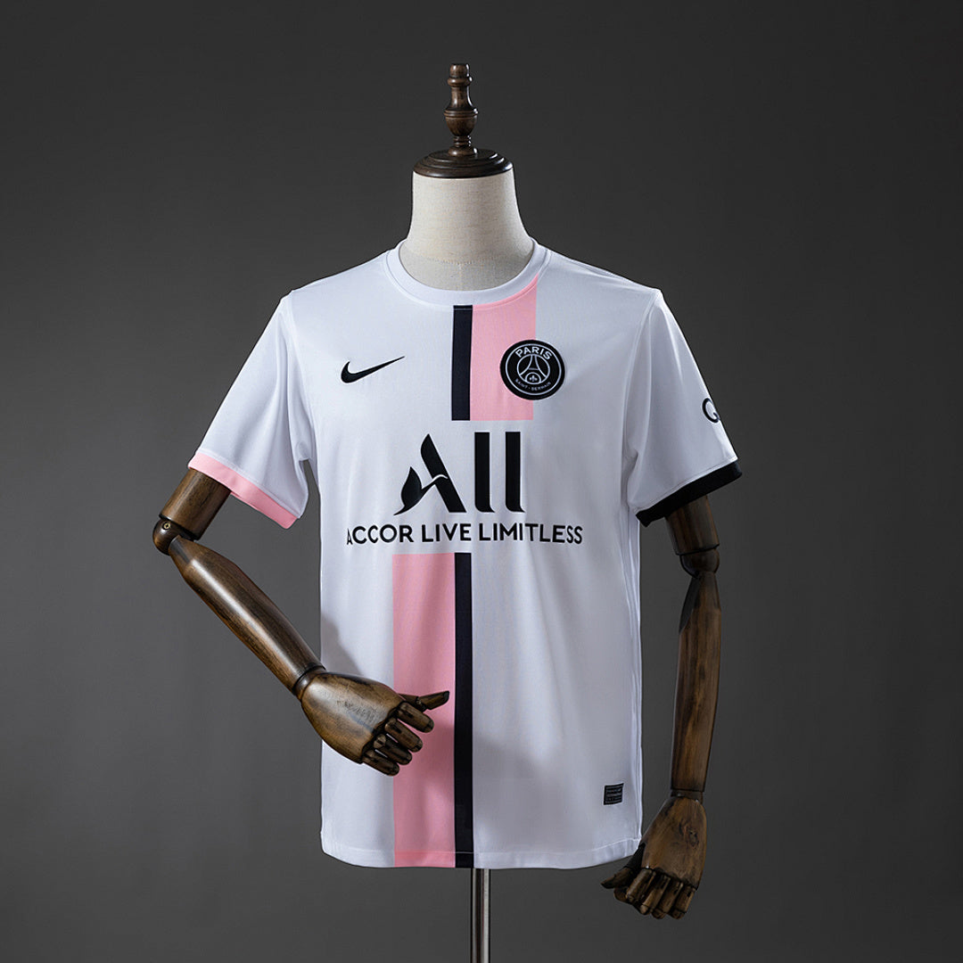 Camiseta Retro PSG Visita Gris y Gris Claro 21/22 - frente