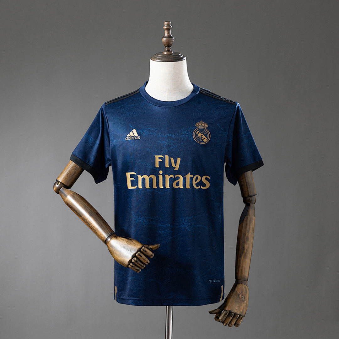 Camiseta Retro Real Madrid Visita Negra 19/20 - frente