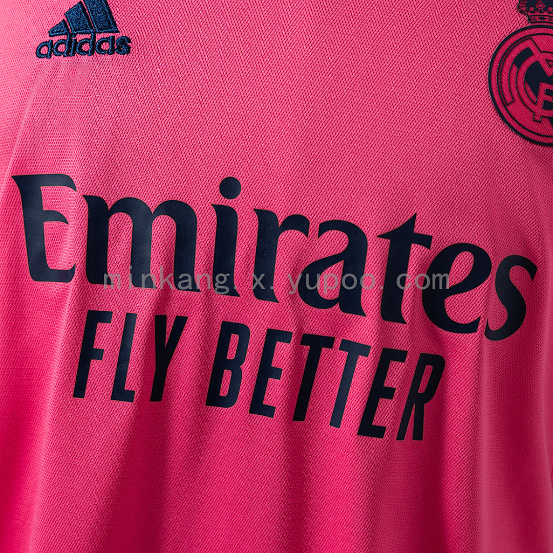 Camiseta Retro Real Madrid Visita Roja y Negra 20/21 - espalda