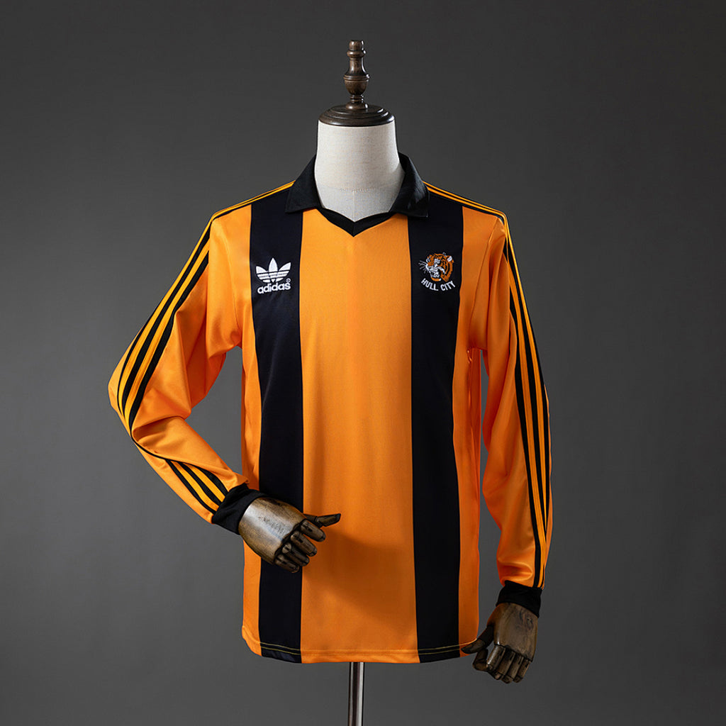 Camiseta Retro Hull City Local Manga Larga 81/82 - frente