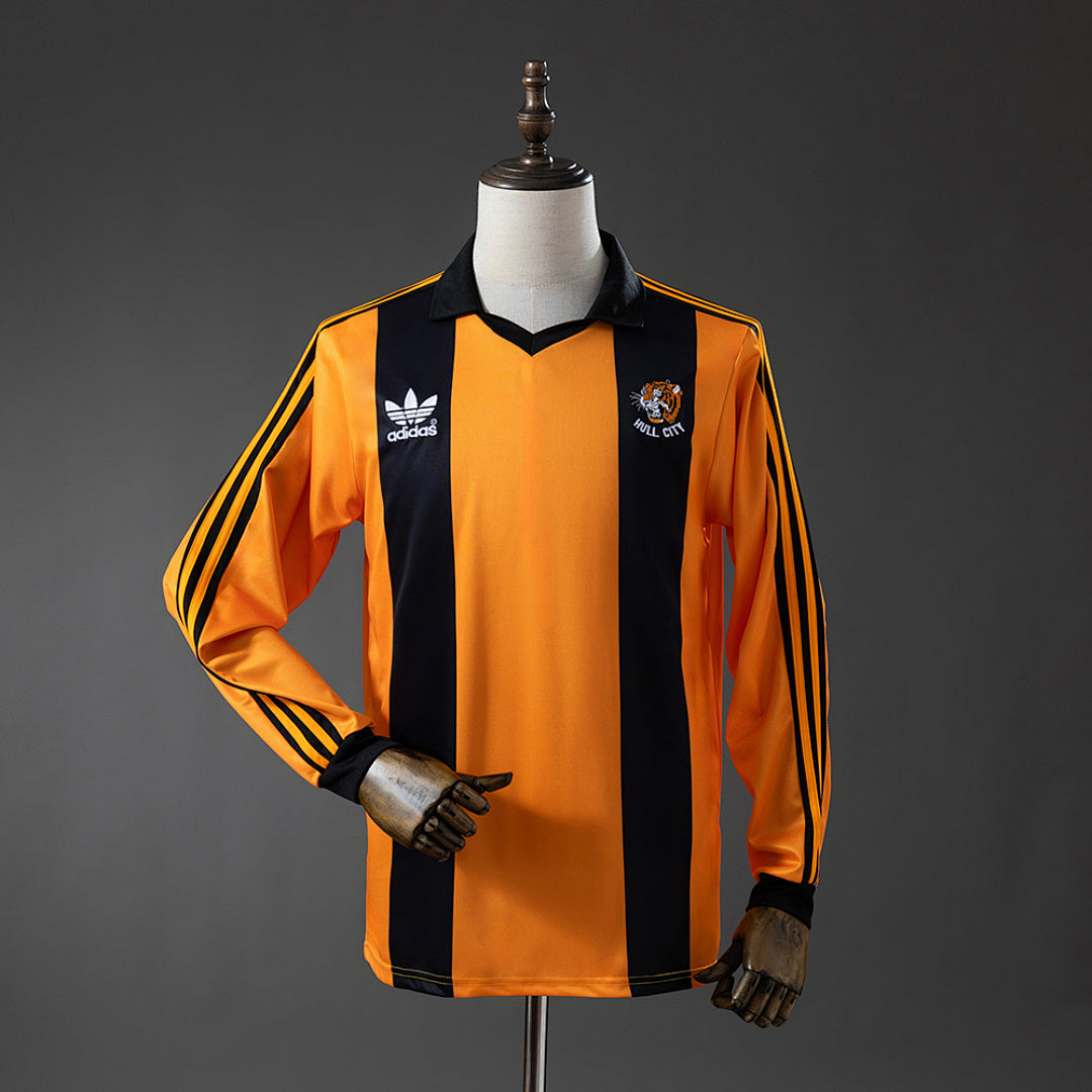 Camiseta Retro Hull City Local Manga Larga 81/82 - frente