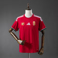 Camiseta Hungría Local Gris y Burdeos 2026 - frente
