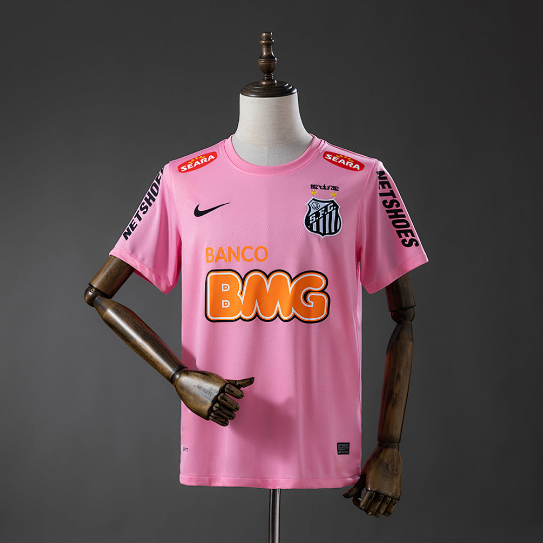 Camiseta Retro Santos Rosada 12/13 - frente
