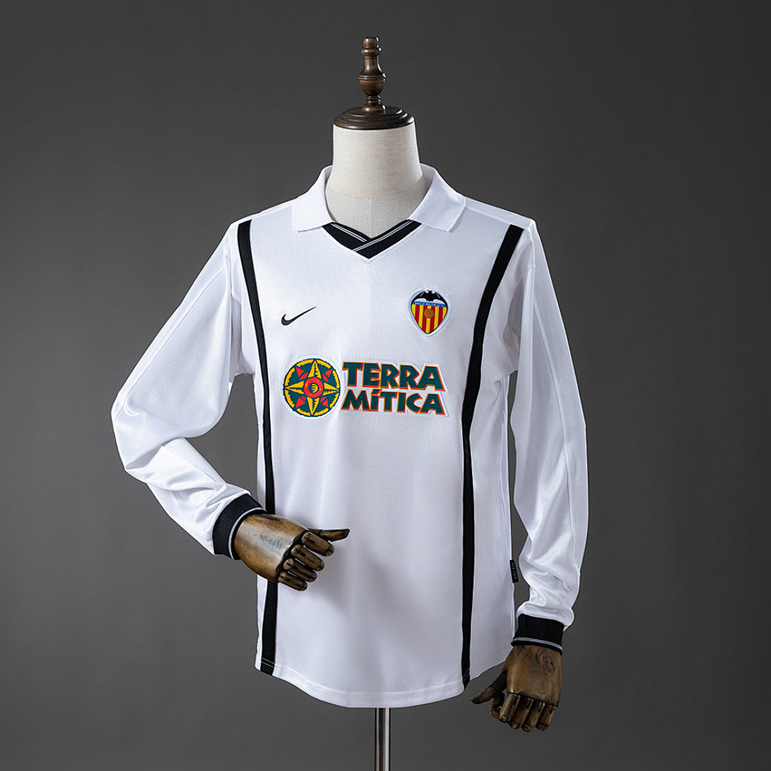 Camiseta Retro Valencia CF Manga Larga 00/01 - frente