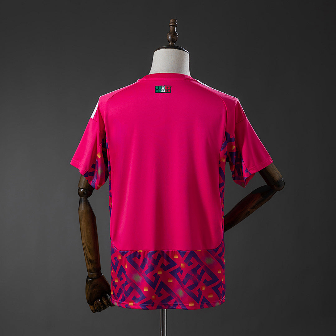 Camiseta México Portero Roja y Negra 2026 - espalda