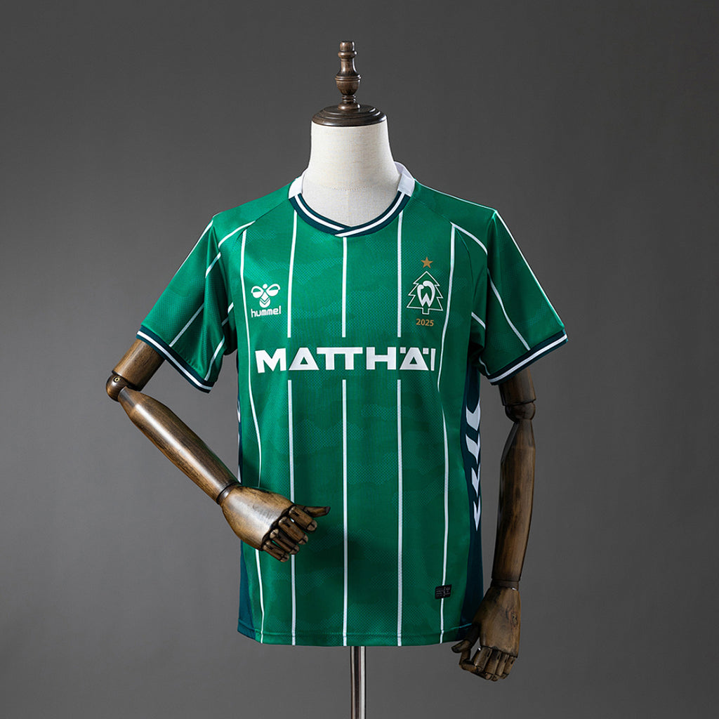 Camiseta Werder Bremen Local Gris y Verde Oscuro 2025/26 - frente