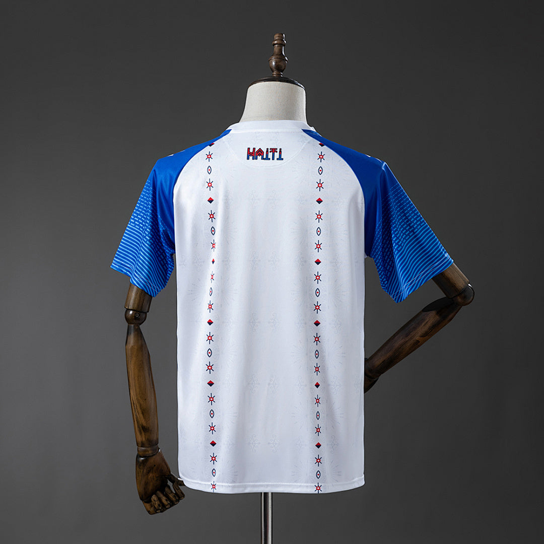 Camiseta Haití Visita Azul y Celeste 2026 - espalda
