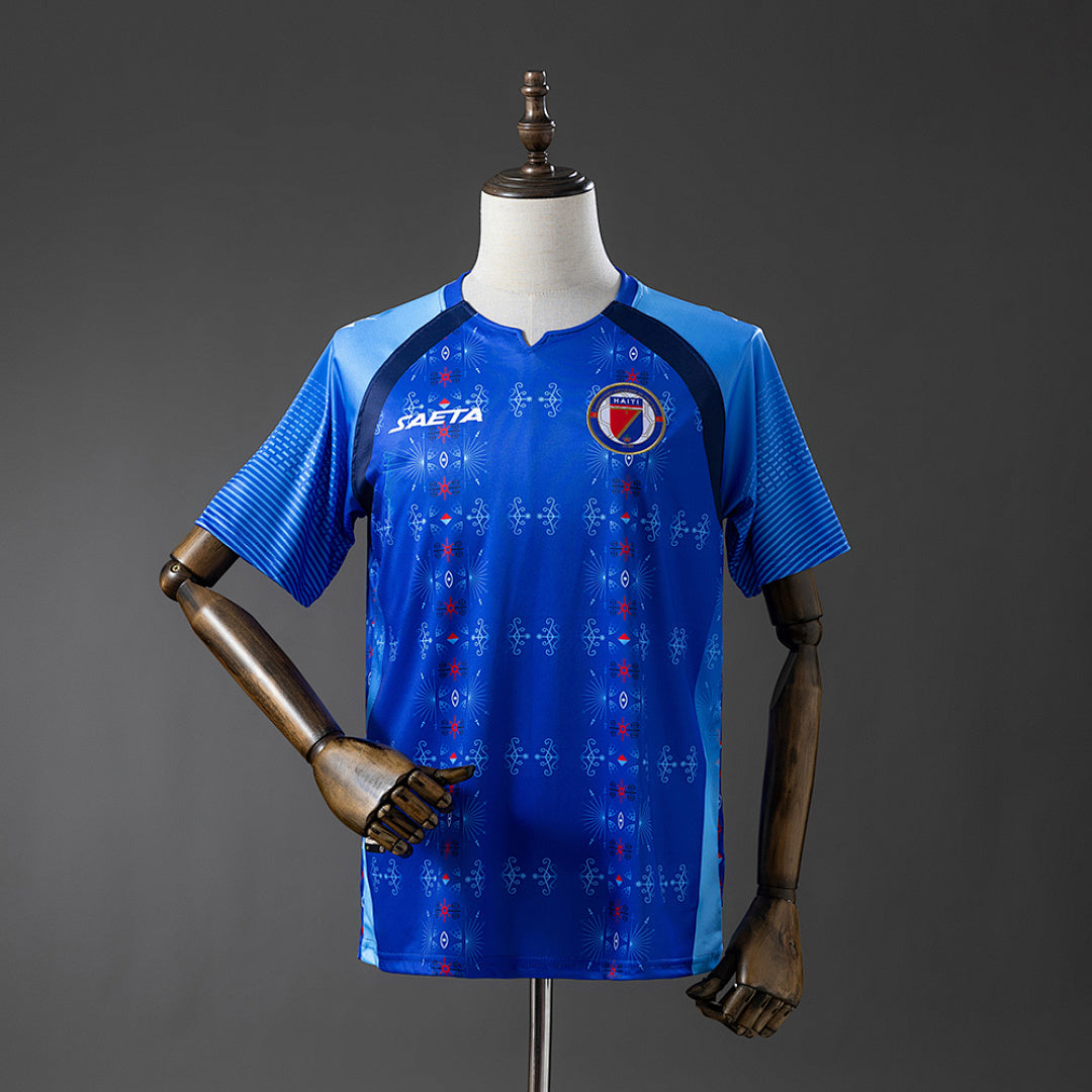 Camiseta Haití Local Gris y Azul Marino 2026 - frente