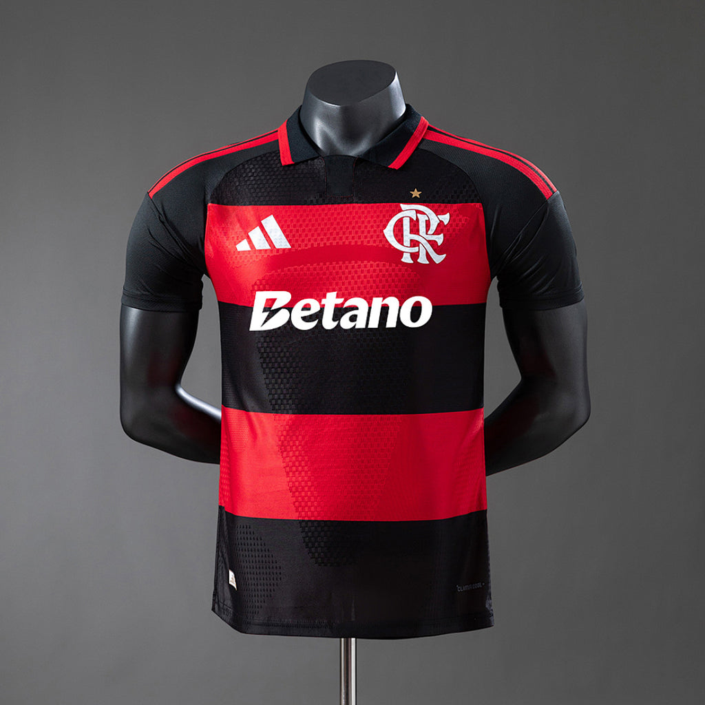Camiseta Flamengo Local Con Sponsors 2026/27 Versión Jugador - espalda