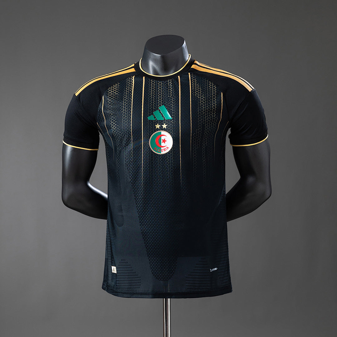 Camiseta Argelia Negra 2026 Versión Jugador - frente