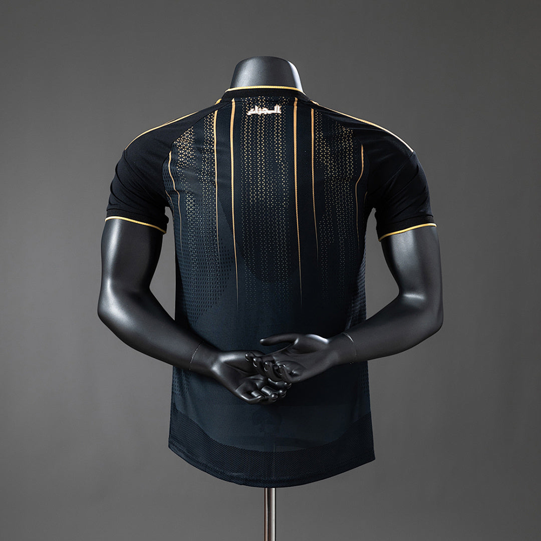 Camiseta Argelia Negra 2026 Versión Jugador - espalda