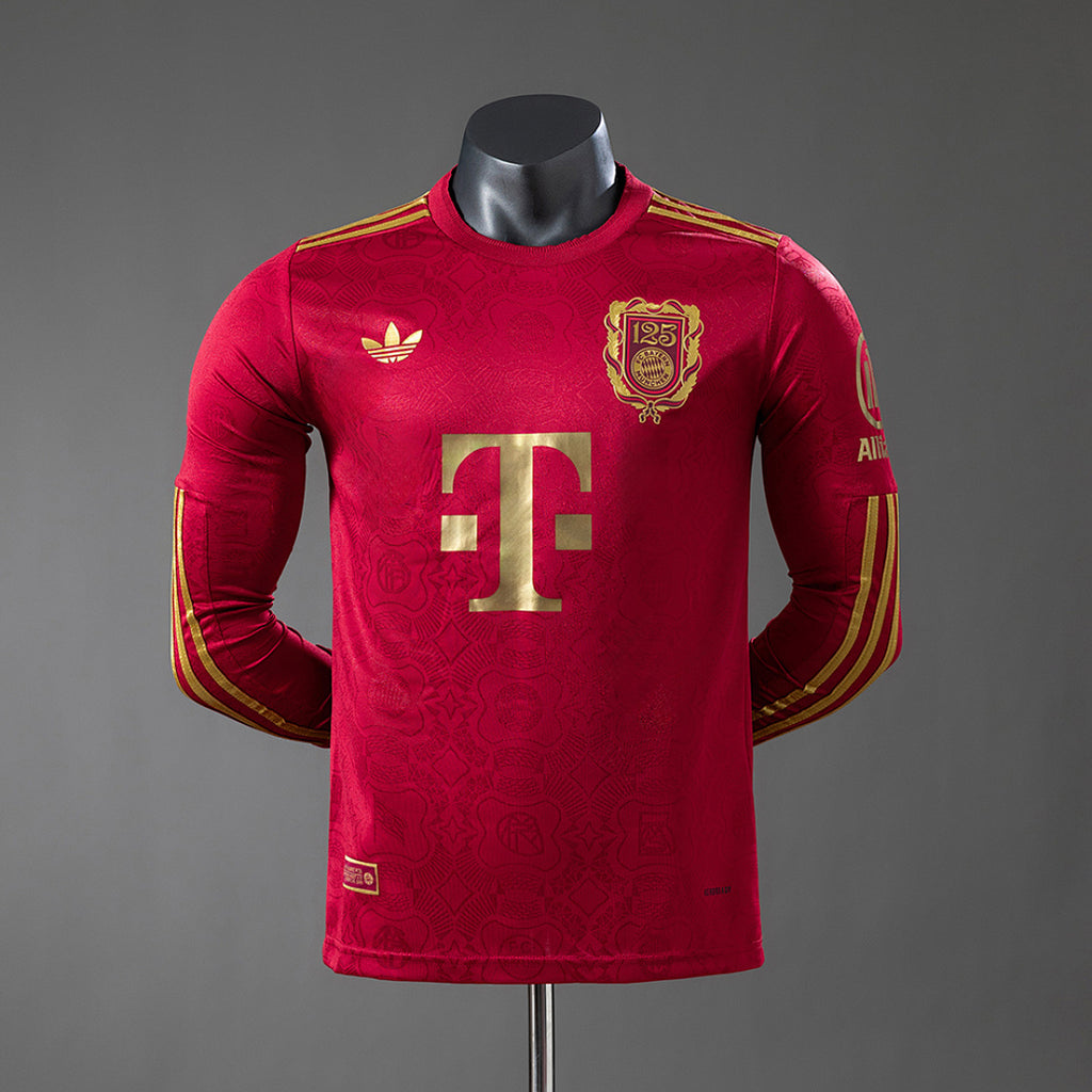 Camiseta Bayern Múnich 125º Aniversario Manga Larga 2025/26 Versión Jugador - frente