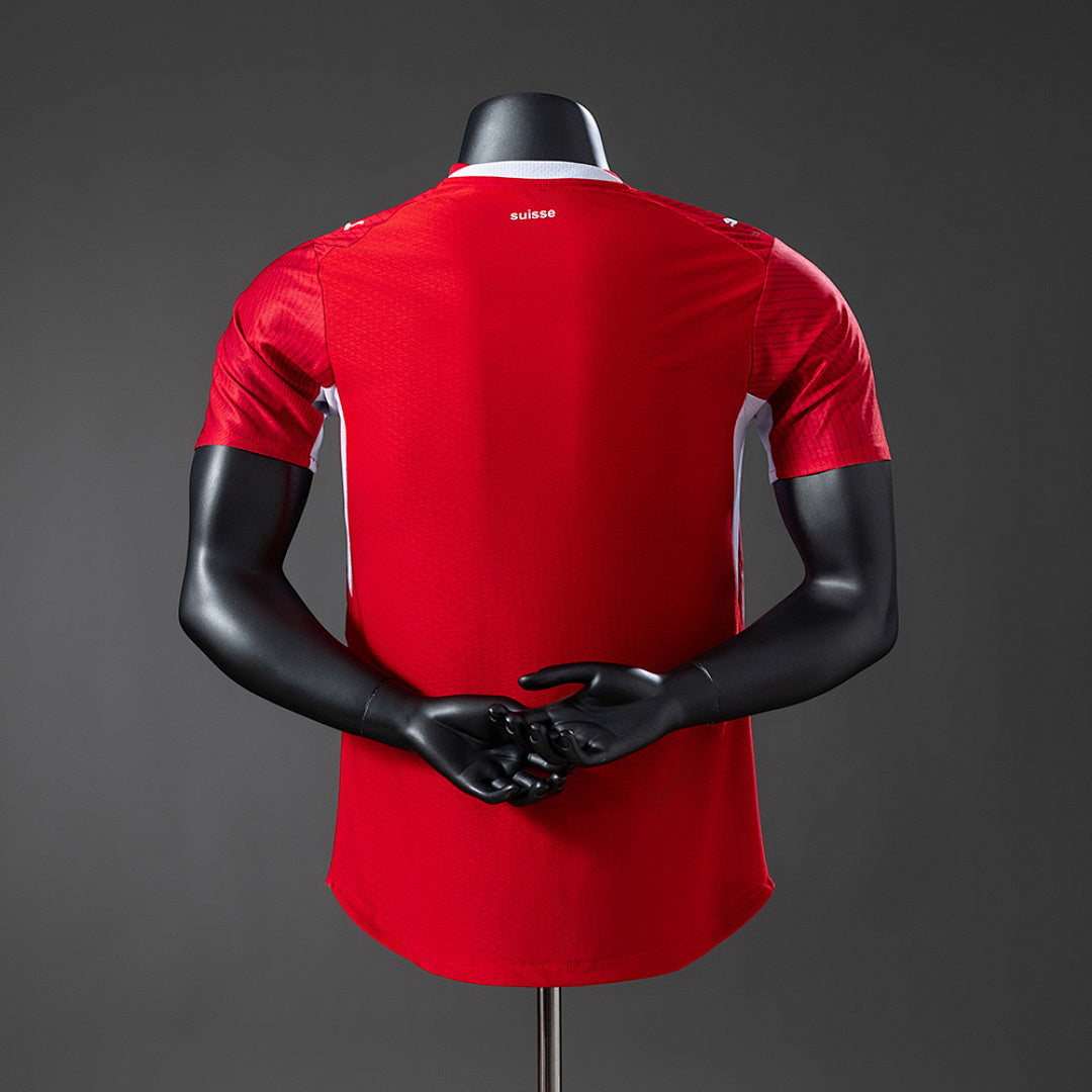 Camiseta Suiza Local 2026 Versión Jugador - espalda