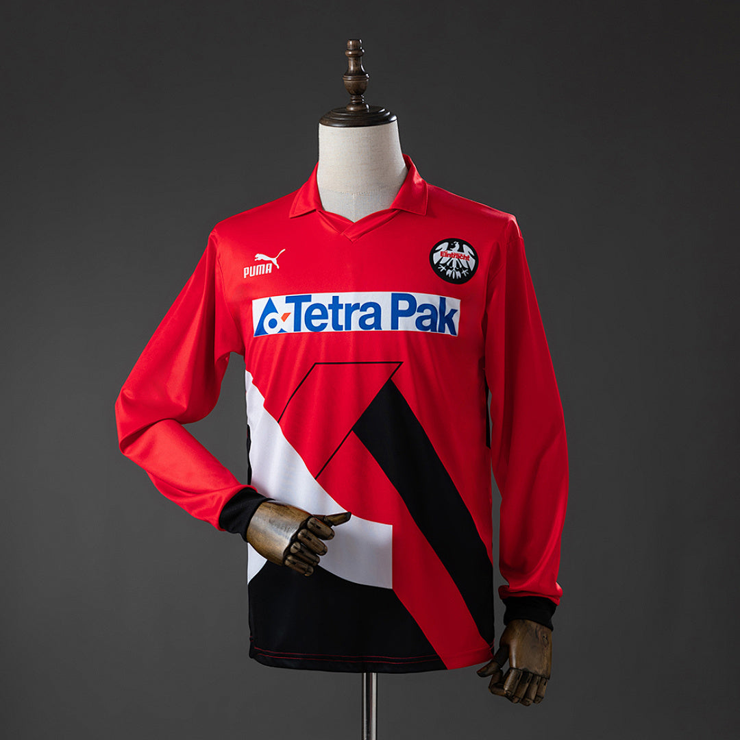 Camiseta Retro Eintracht Frankfurt Local Manga Larga 93/95 - frente