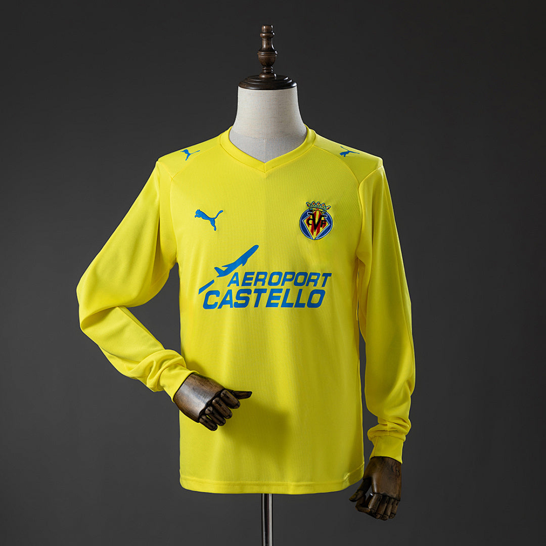 Camiseta Retro Villarreal CF Local Manga Larga 08/09 - frente