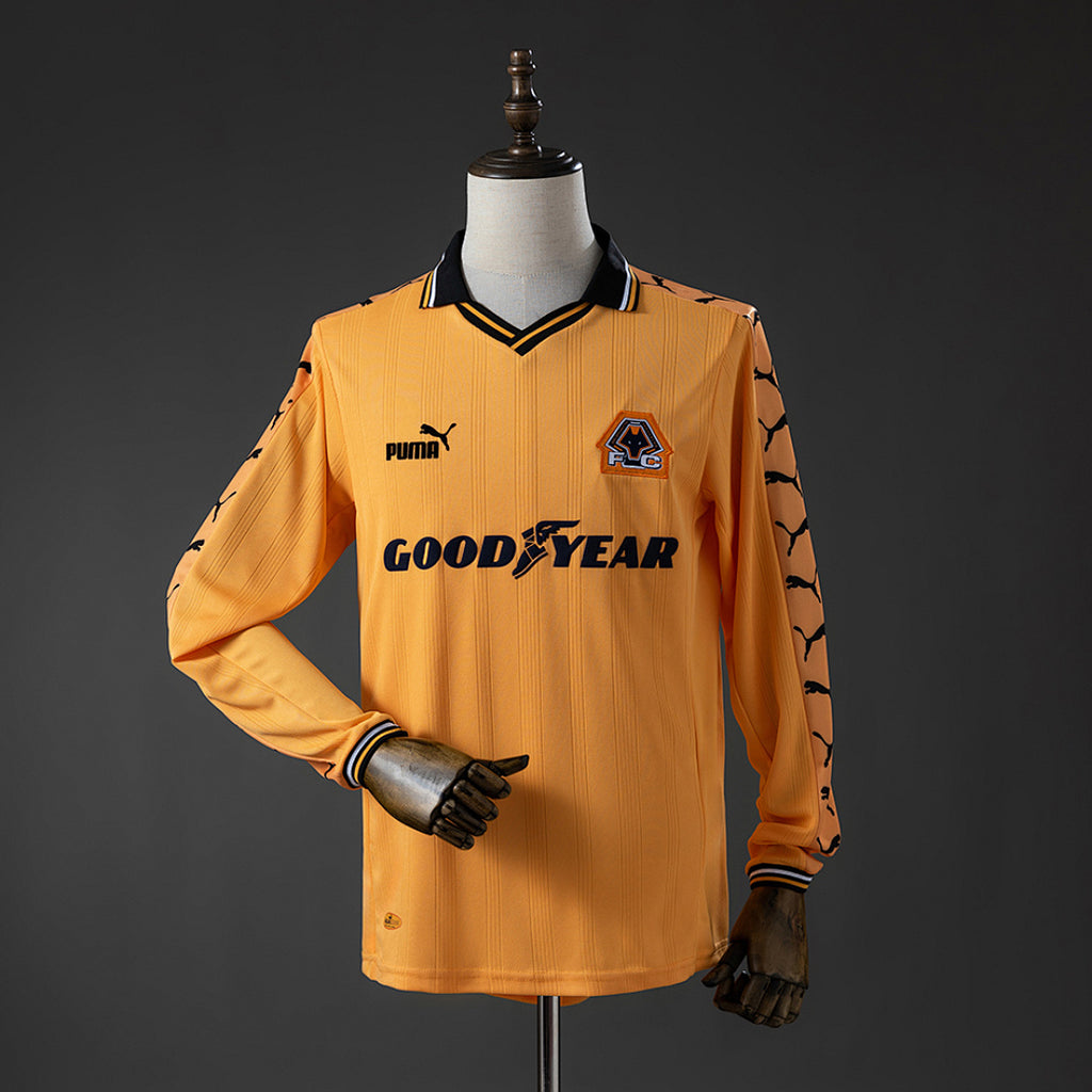 Camiseta Retro Wolverhampton Local Manga Larga 98/99 - frente