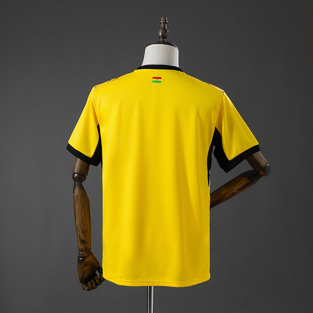 Camiseta Ghana Visita Café y Gris 2026 - espalda