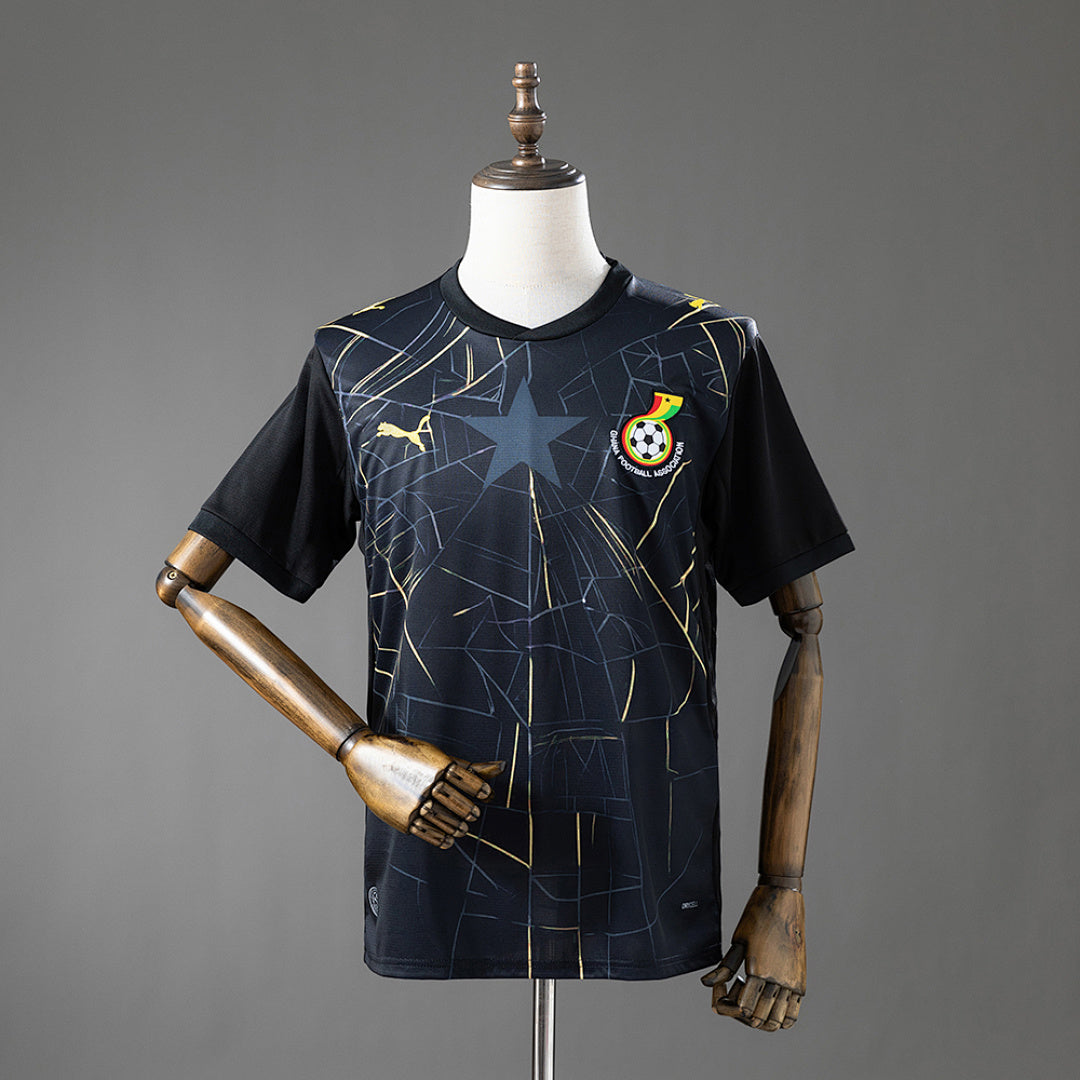 Camiseta Ghana Negra 2026 - frente