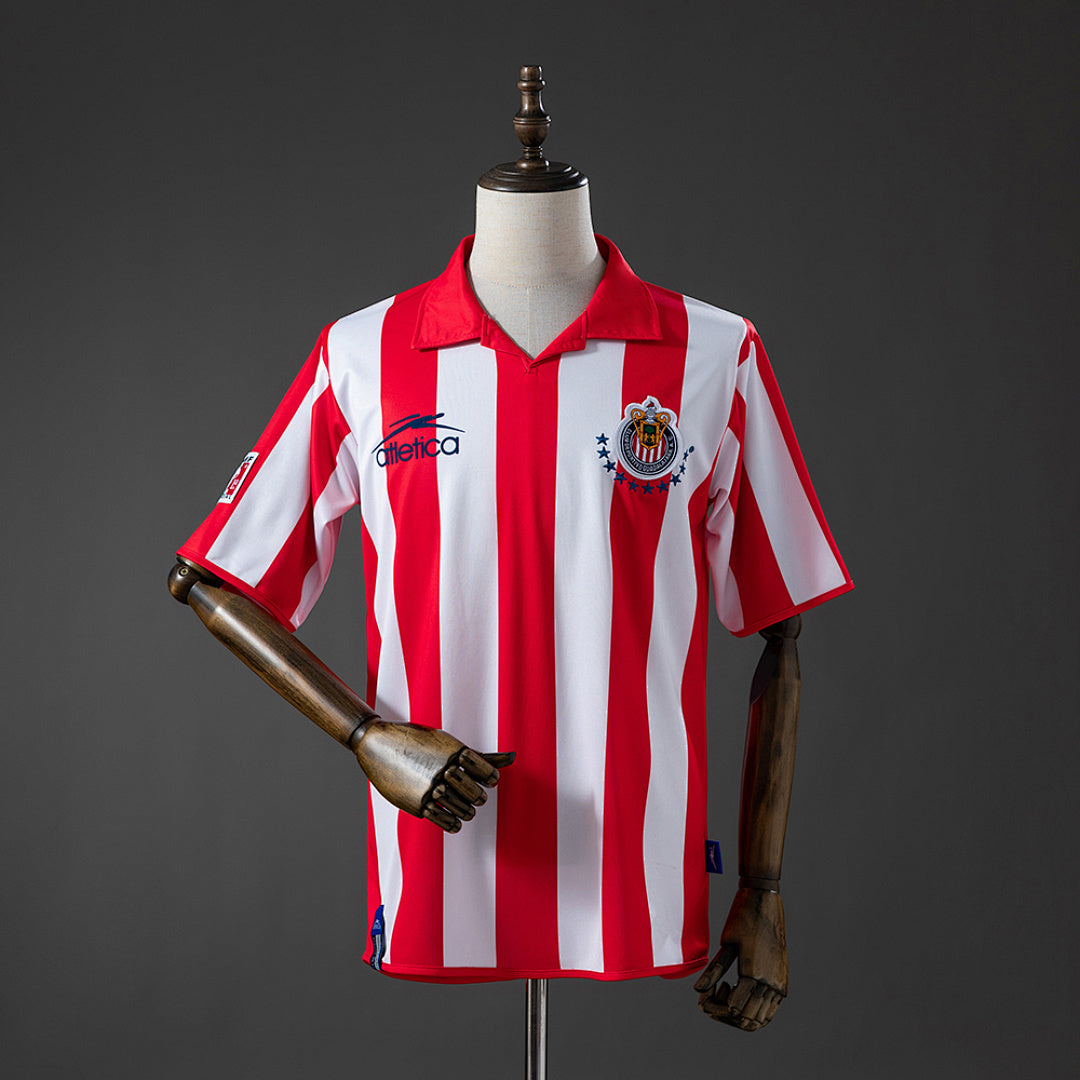 Camiseta Retro Chivas de Guadalajara Local Gris Claro 03/04 - frente