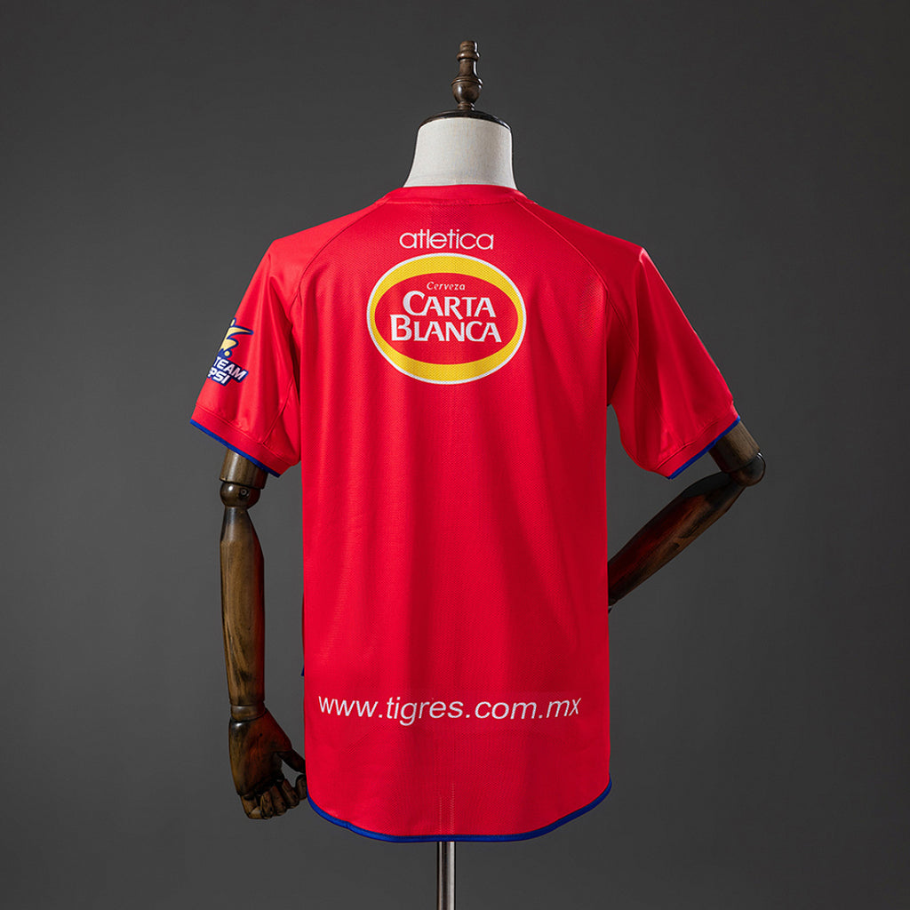 Camiseta Retro Tigres UANL Visita 01/02 - espalda