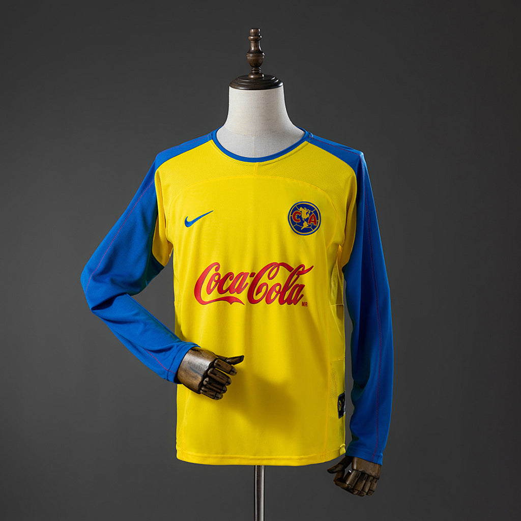 Camiseta Retro Club América Local Manga Larga 03/04 - frente