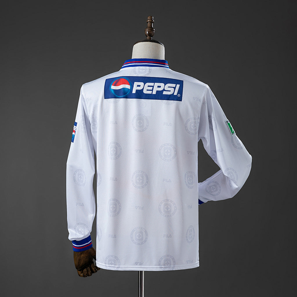 Camiseta Retro Cruz Azul Visita Manga Larga 1998 - espalda