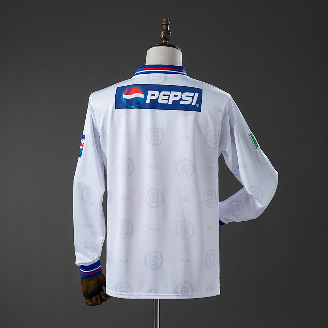 Camiseta Retro Cruz Azul Visita Manga Larga 1998 - espalda
