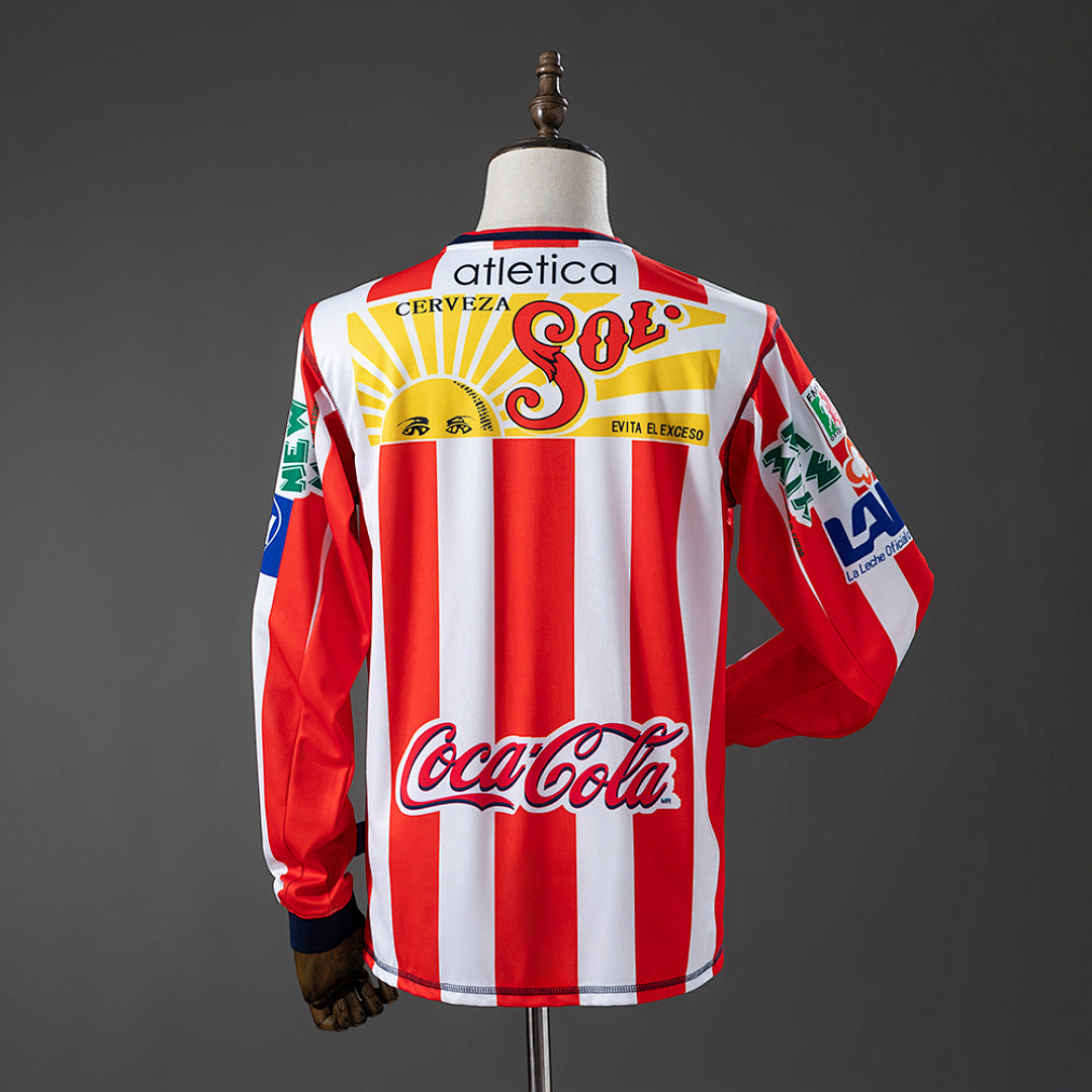 Camiseta Retro Chivas de Guadalajara Local Manga Larga 02/03 - espalda