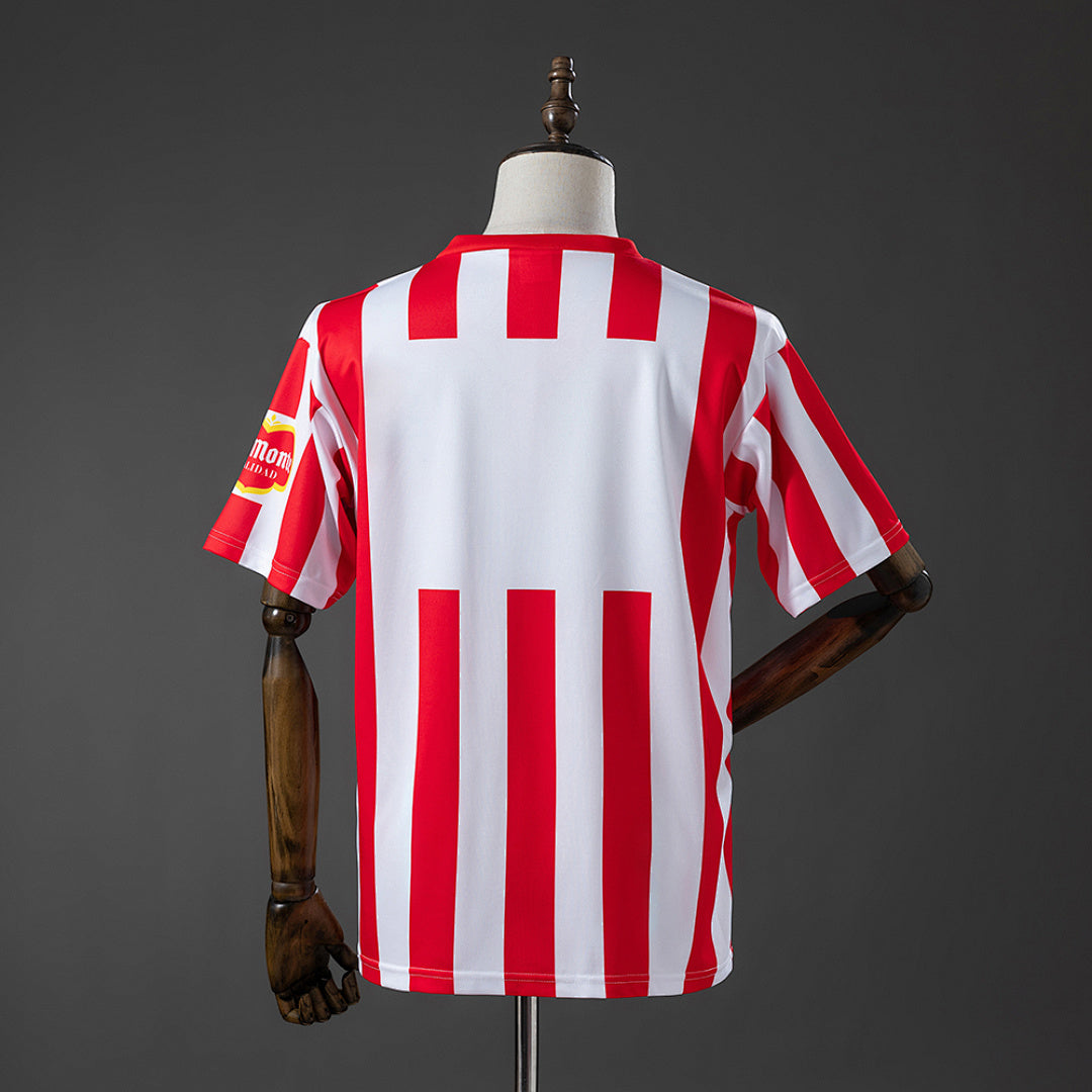 Camiseta Retro Chivas de Guadalajara Local Burdeos y Gris Claro 92/93 - espalda