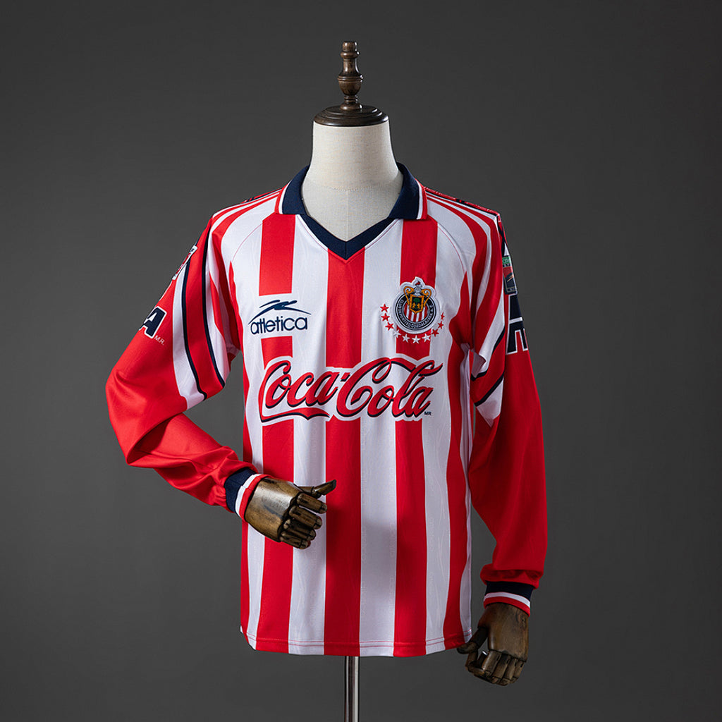 Camiseta Retro Chivas de Guadalajara Local Manga Larga 98/99 - frente