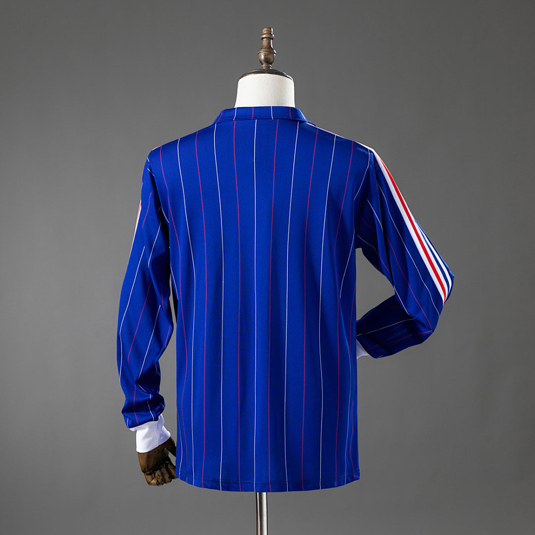 Camiseta Retro Francia Local Manga Larga 80/82 - espalda