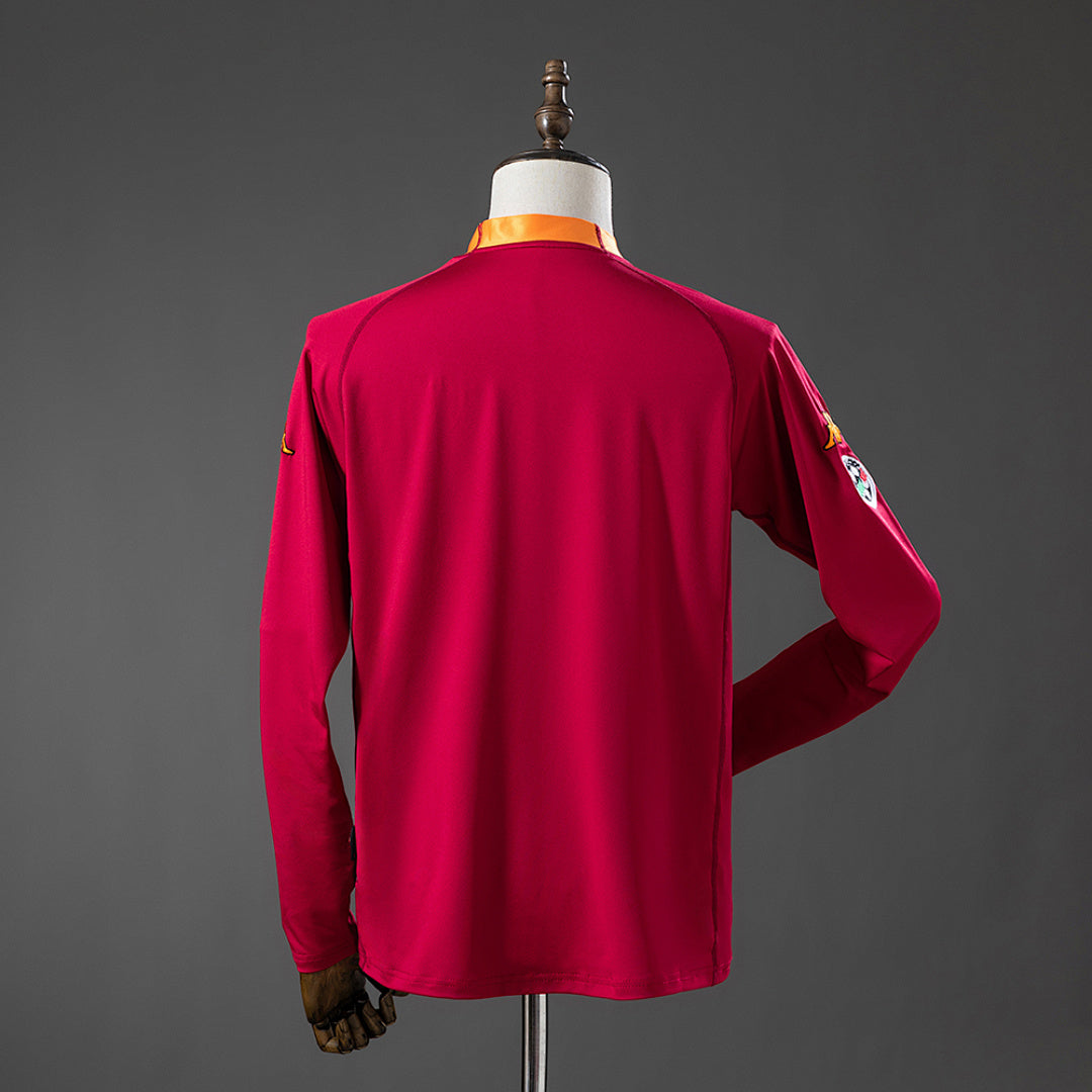 Camiseta Retro AS Roma Local Manga Larga 00/01 - espalda