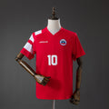 Camiseta Retro Chile Local Burdeos y Roja 1994 - frente